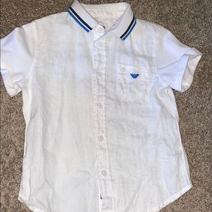 Armani junior shirt and Zara short